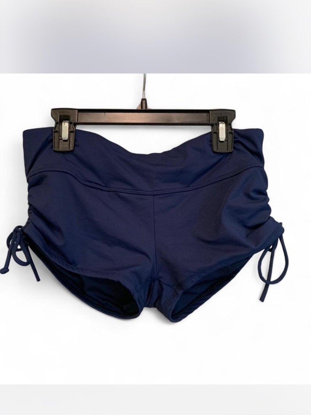 Beach House Navy Swim Bottoms with Aqua Logo Tab size 8